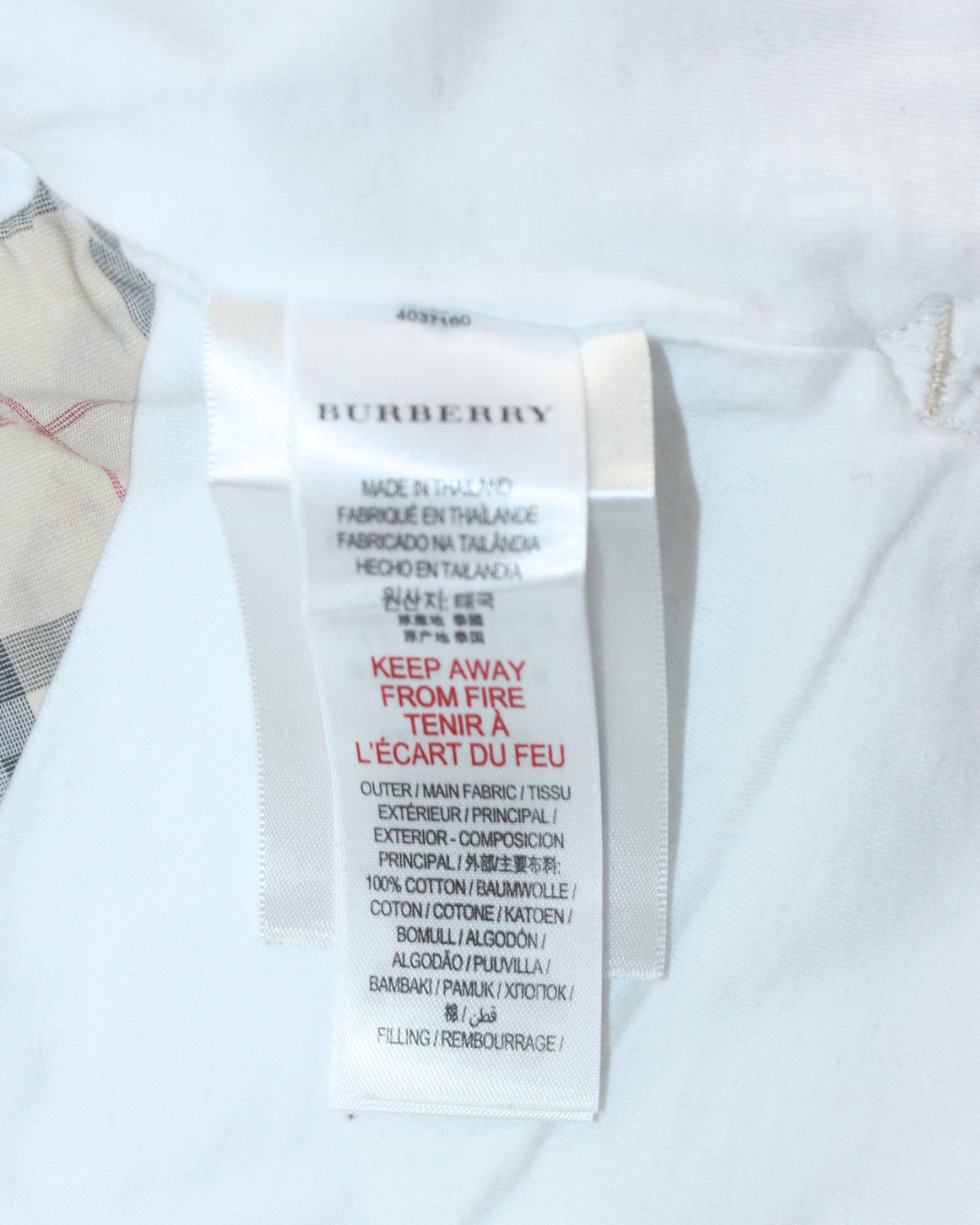 Veste matelassée blanche 3 mois