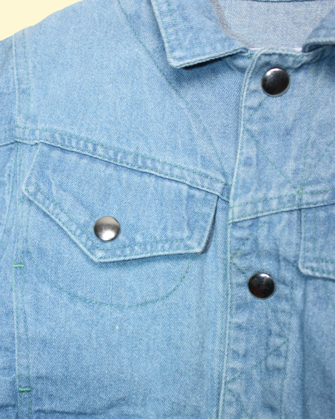 Veste en jean vintage 70s white tab 9 mois