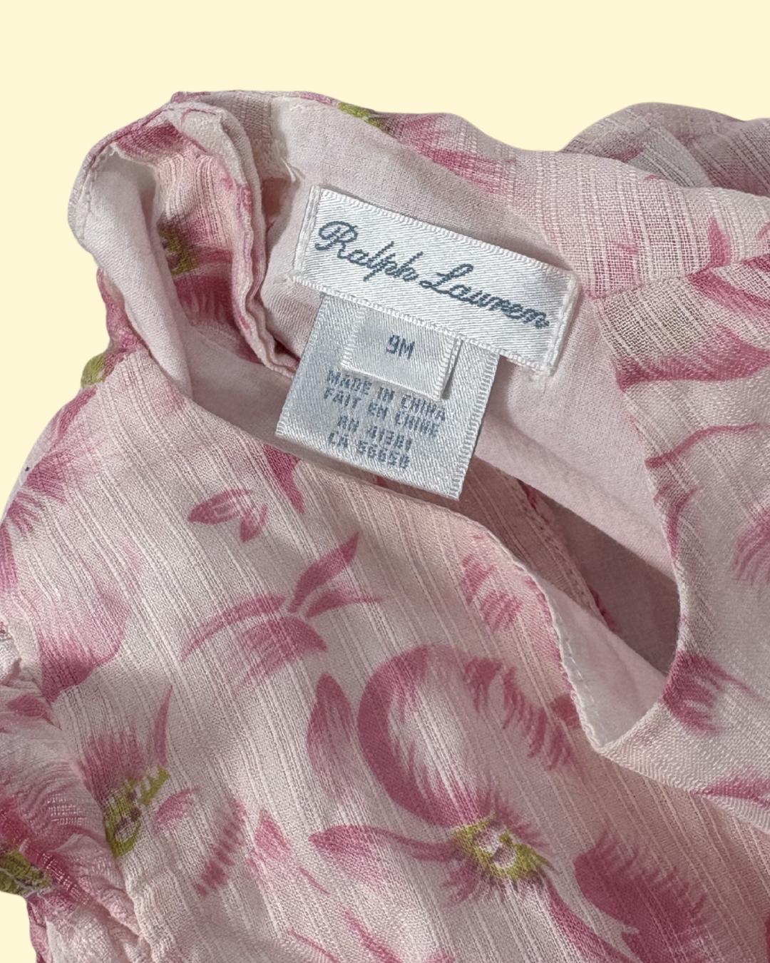 Robe à fleurs 9 mois