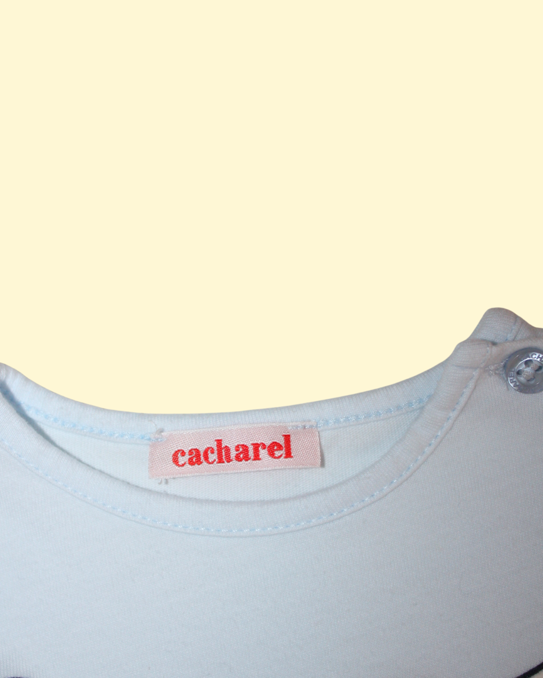 Top en coton bleu et dalmatien 3 mois