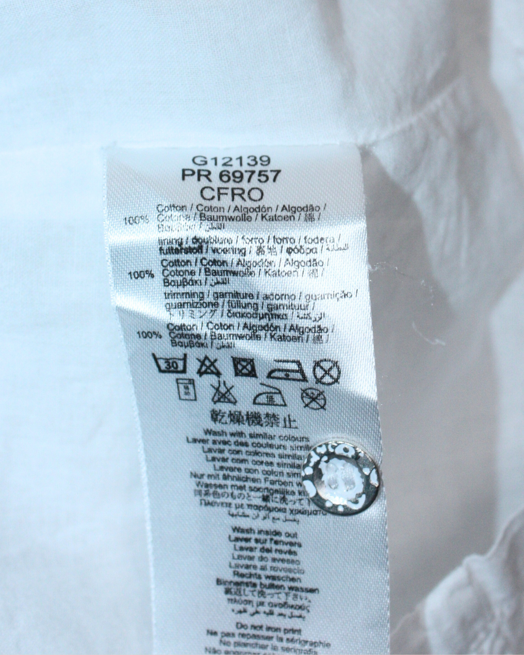 Robe vintage y2k blanche en dentelle anglaise 8 ans