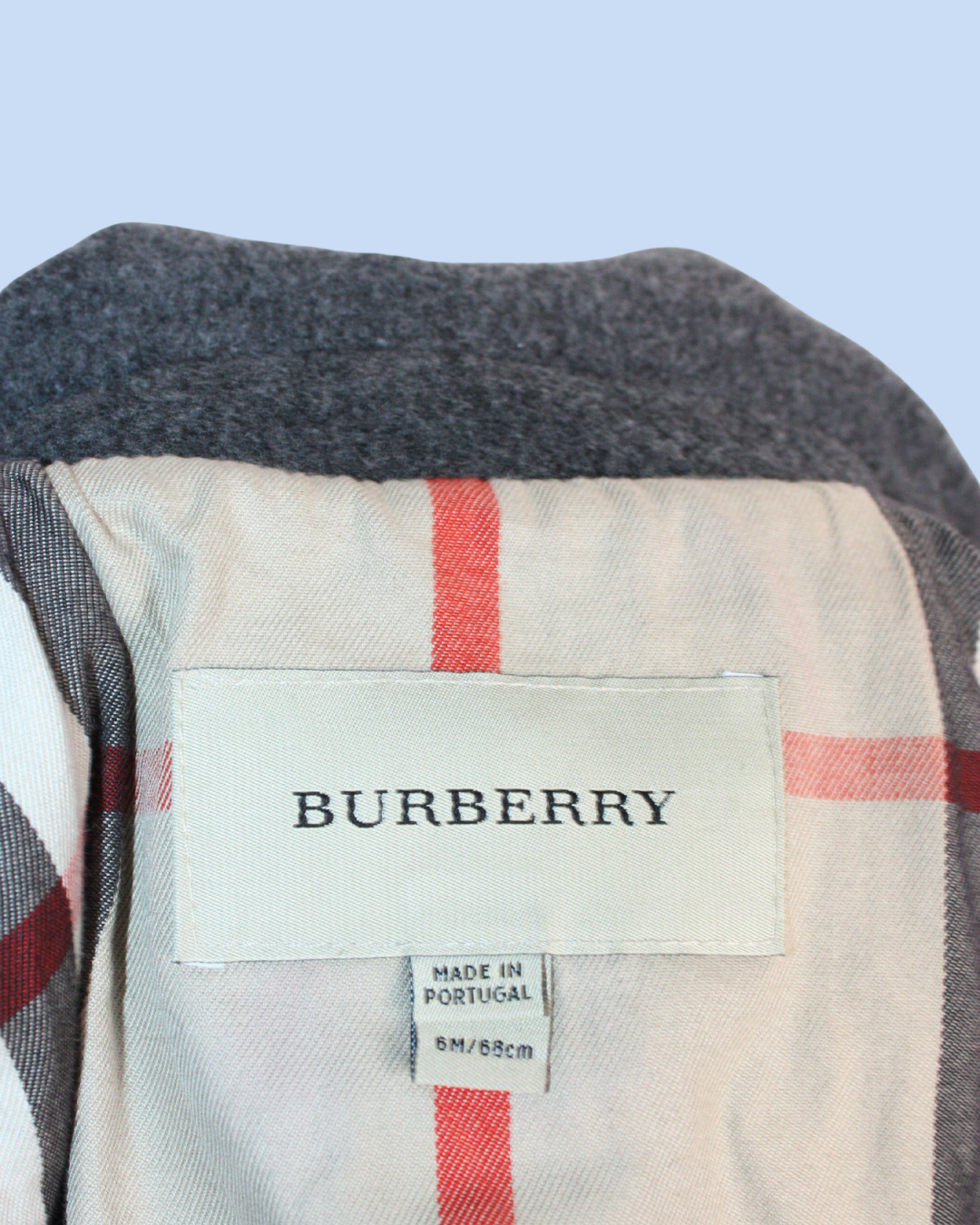 Manteau gris en laine 6 mois