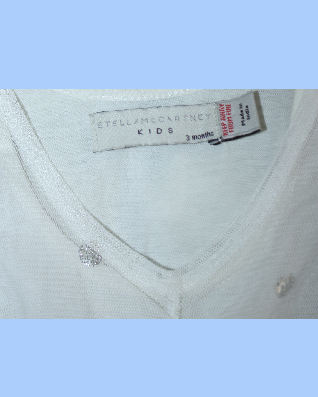 Robe blanche style tutu 3 mois