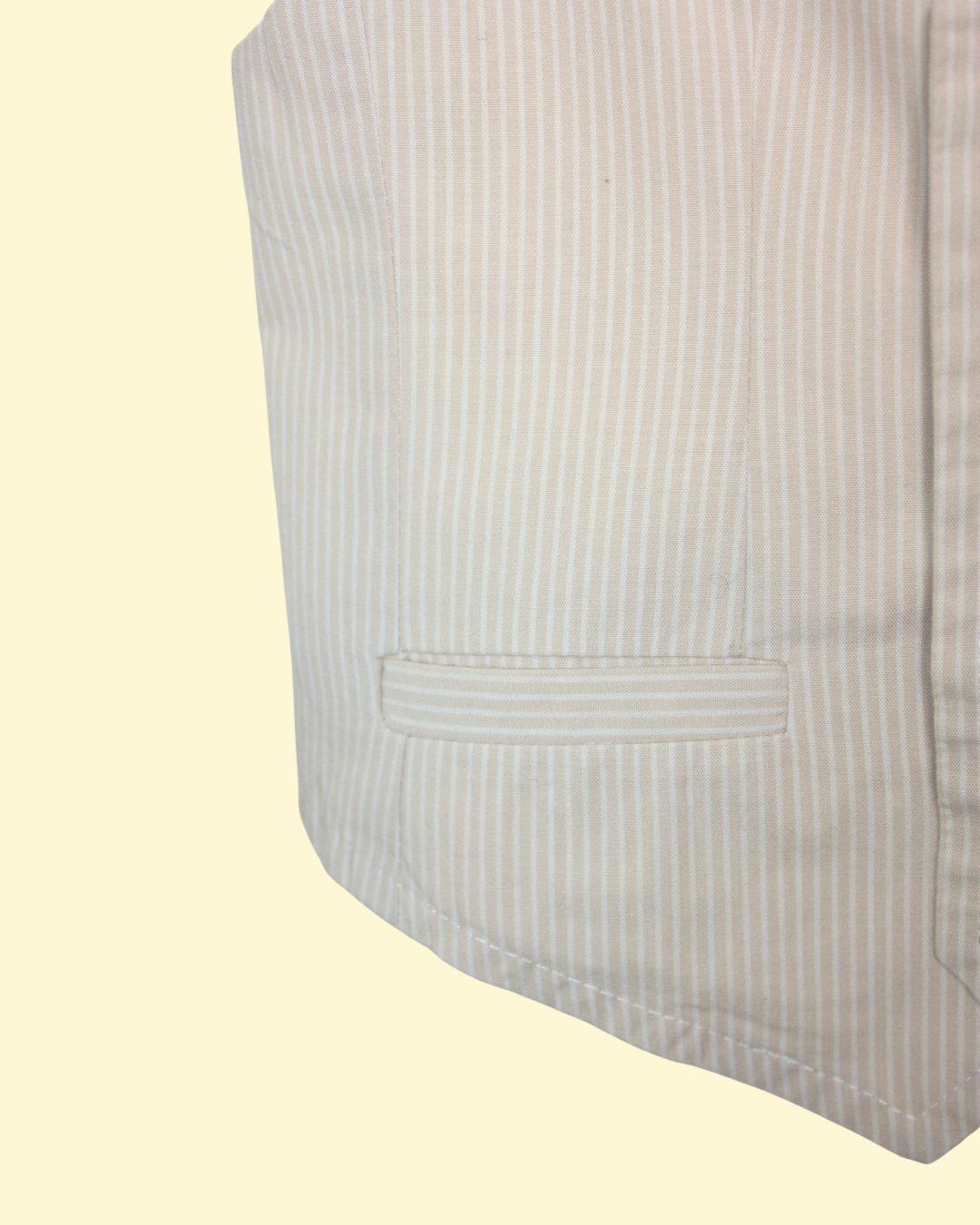 Veston beige et blanc à rayures et étoiles 4 ans