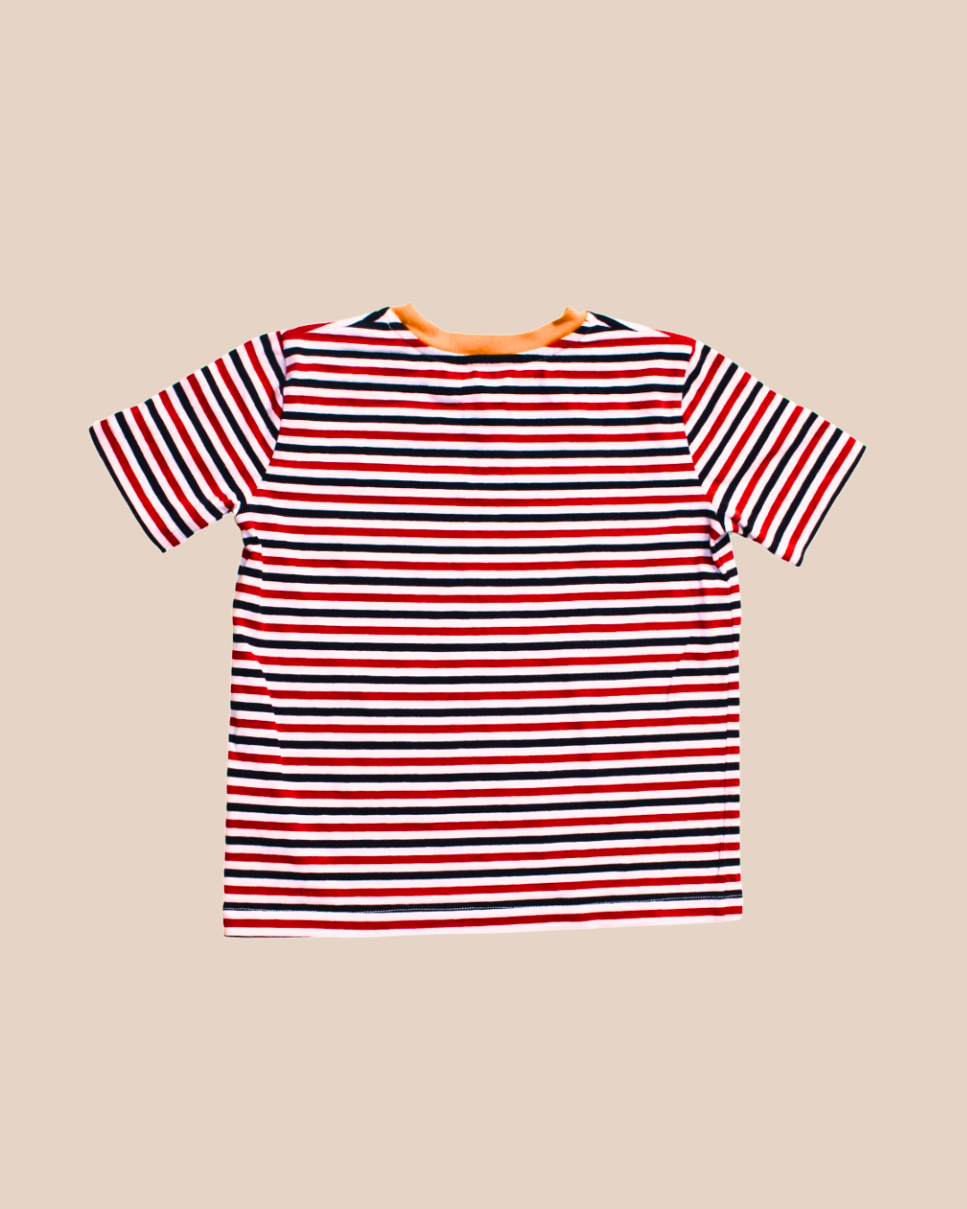 T-shirt rayé en coton avec broderie Sonia 6 ans