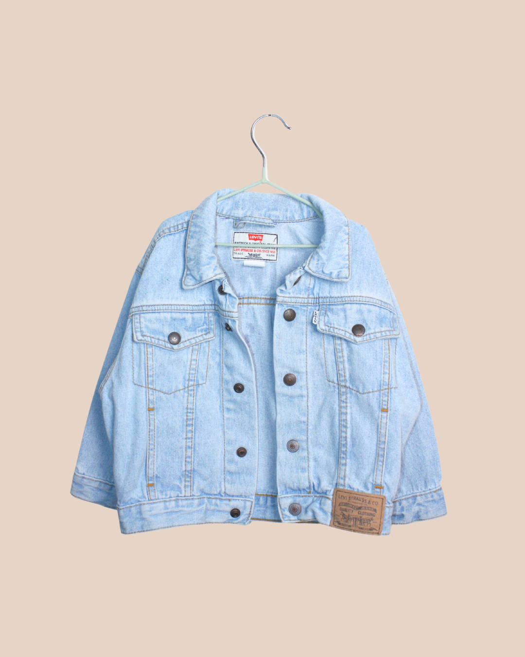 Veste en jean clair vintage 70s rare 3 ans