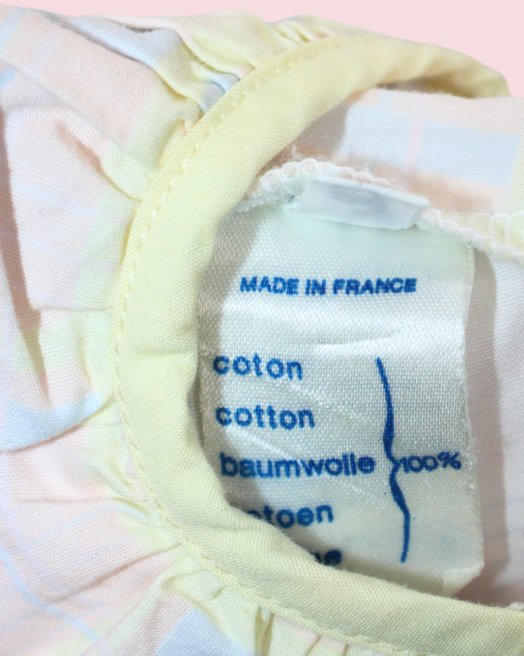 Blouse vintage pastel 12 mois