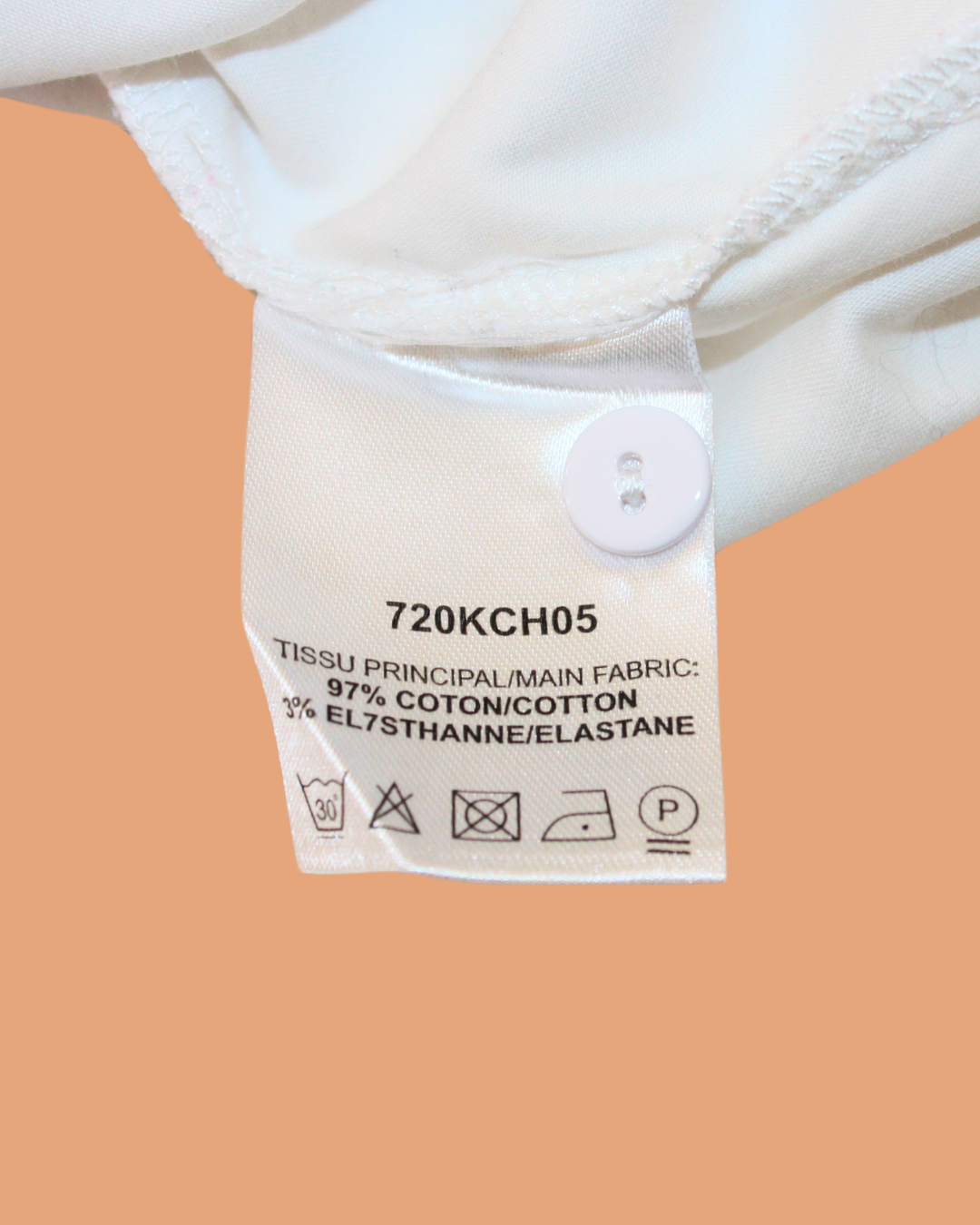 Chemise blanche brodée 6 ans