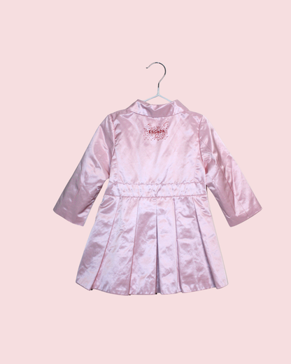 Trench rose satiné 9 mois