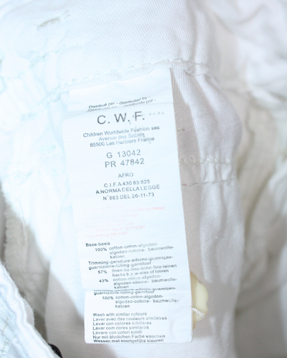 Ensemble blanc vintage Y2K 5 ans