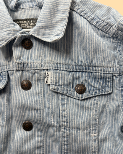 Veste en jean vintage 90s white tab 1 an