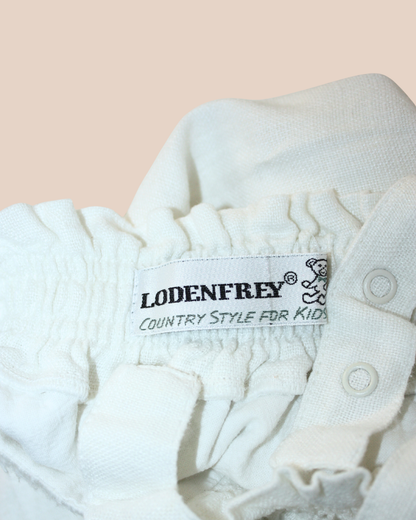 Ensemble cardigan et pantalon blancs en lin et coton 9 mois