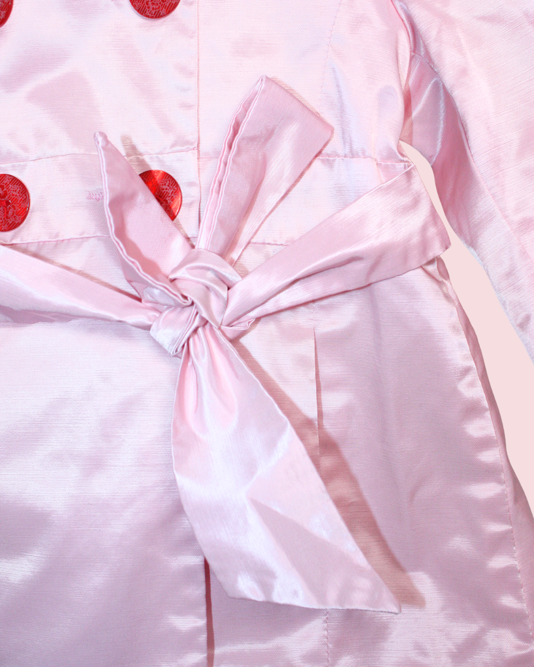 Trench rose satiné 9 mois