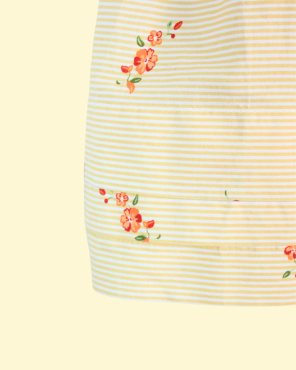 Robe jaune col Claudine vintage made in France 6 mois