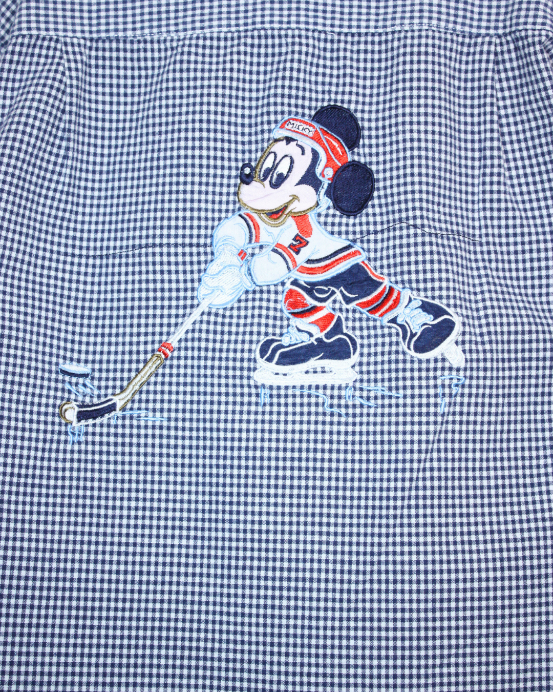 Chemise à carreaux vichy bleus 10 ans