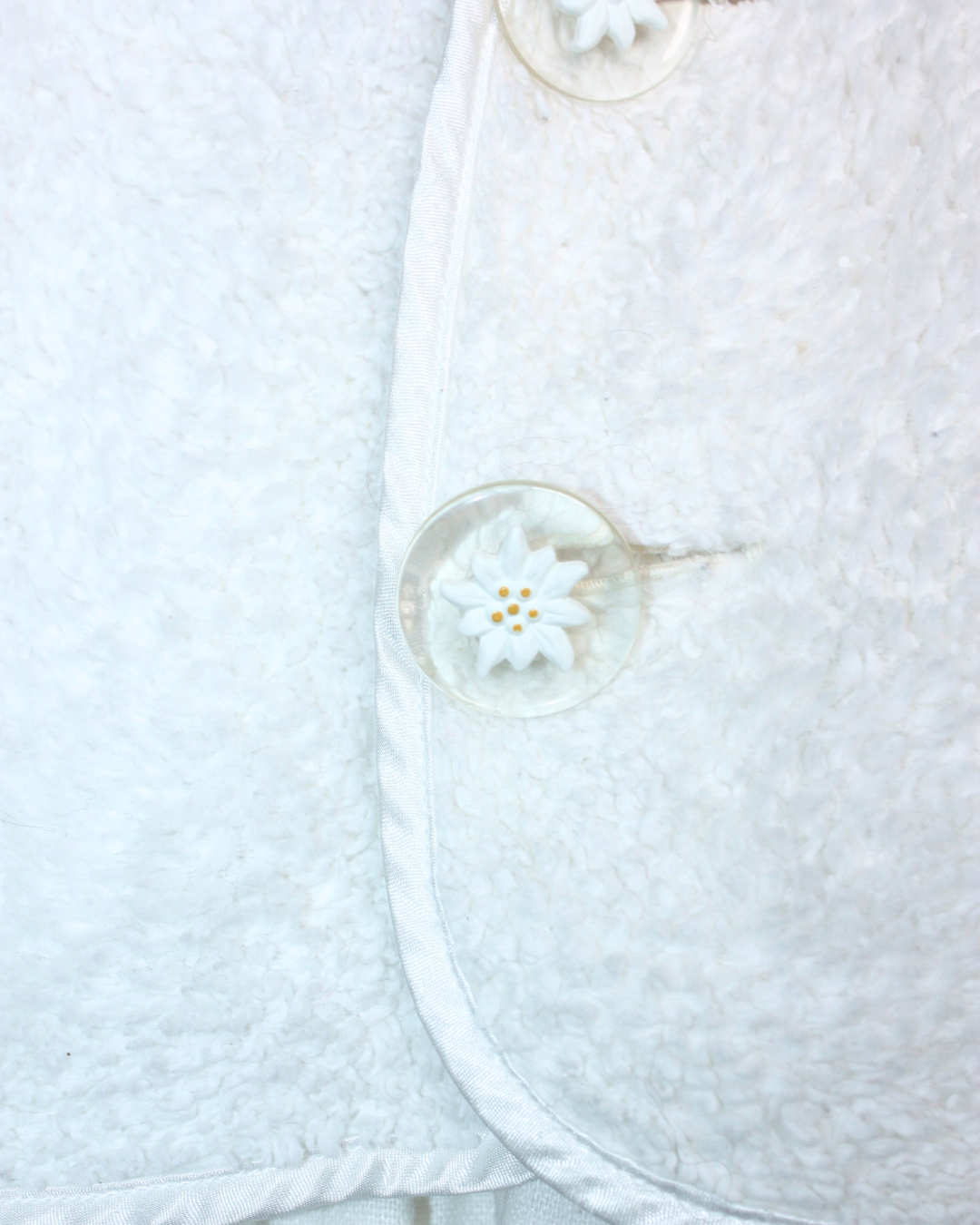 Ensemble cardigan et pantalon blancs en lin et coton 9 mois