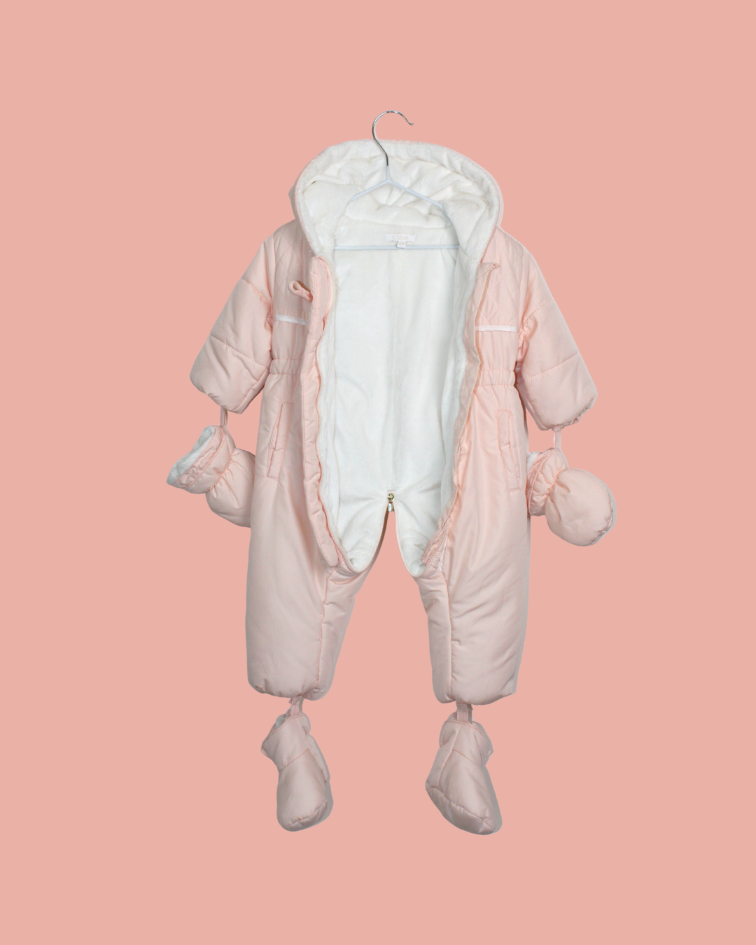 Combinaison pilote rose 6 mois