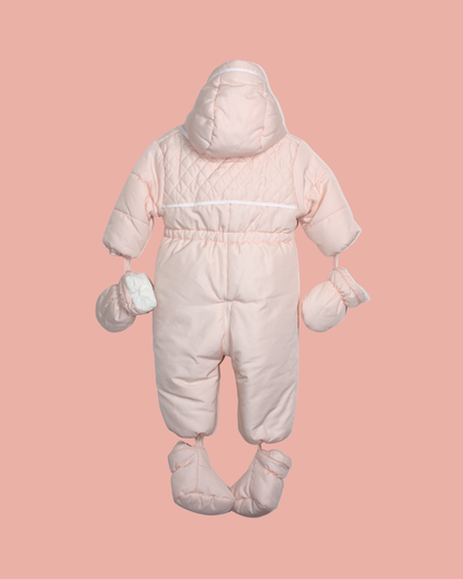 Combinaison pilote rose 6 mois