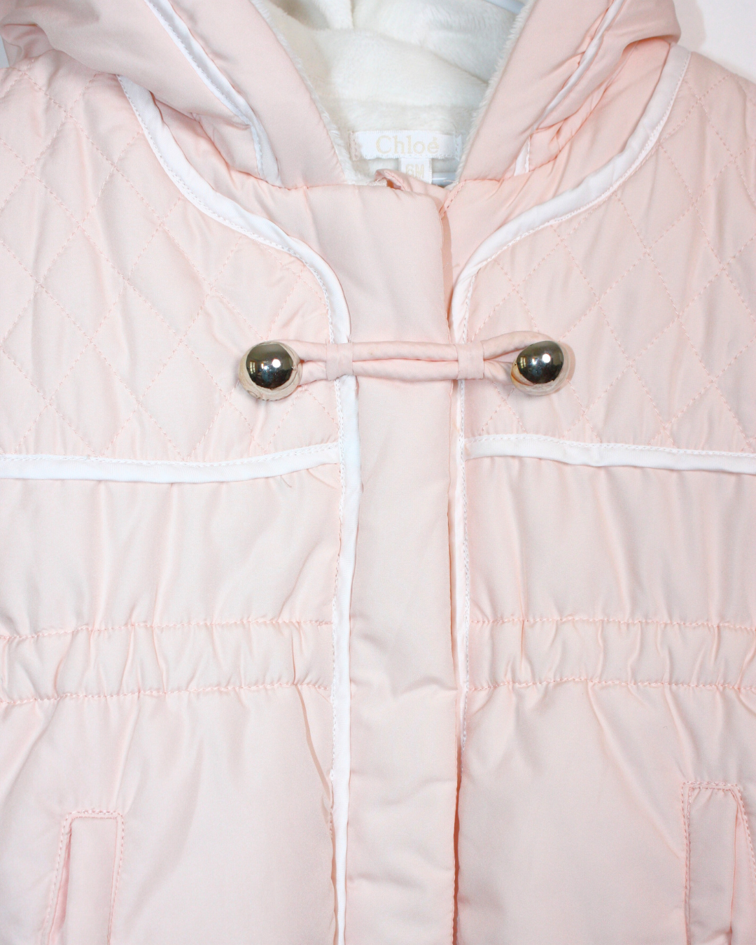 Combinaison pilote rose 6 mois