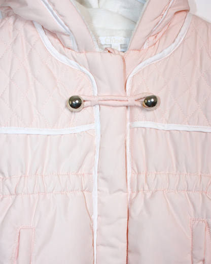 Combinaison pilote rose 6 mois