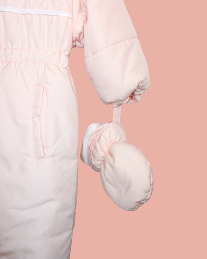 Combinaison pilote rose 6 mois