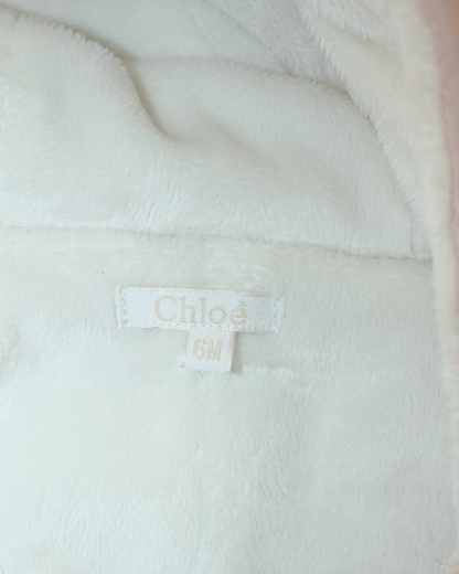 Combinaison pilote rose 6 mois