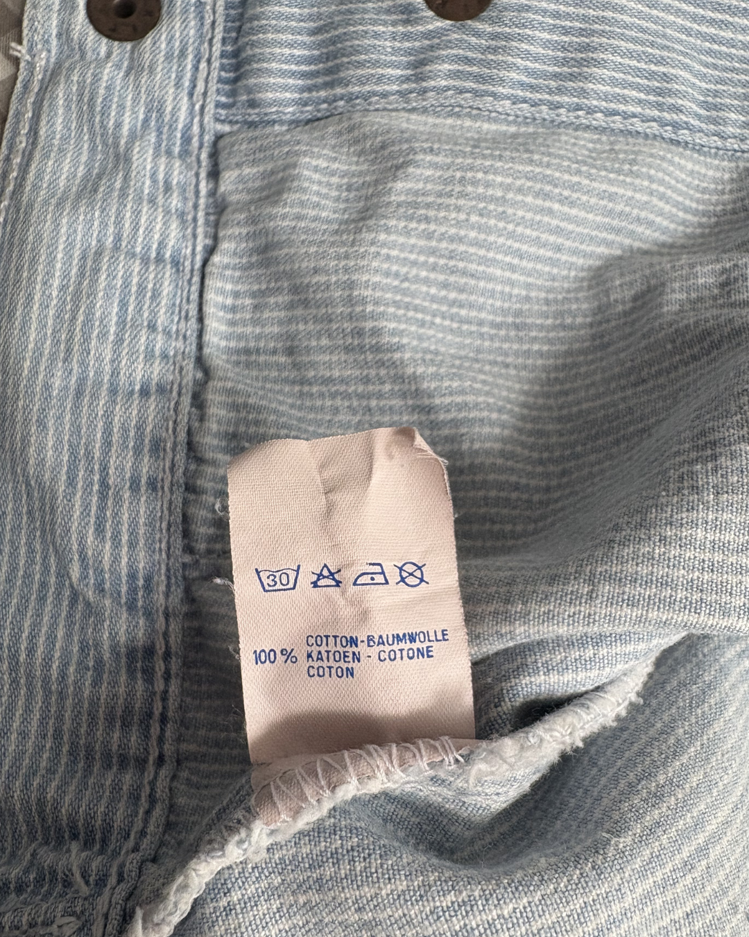 Veste en jean vintage 90s white tab 1 an