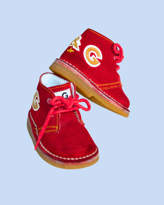 Desert boots rouges pointure 20