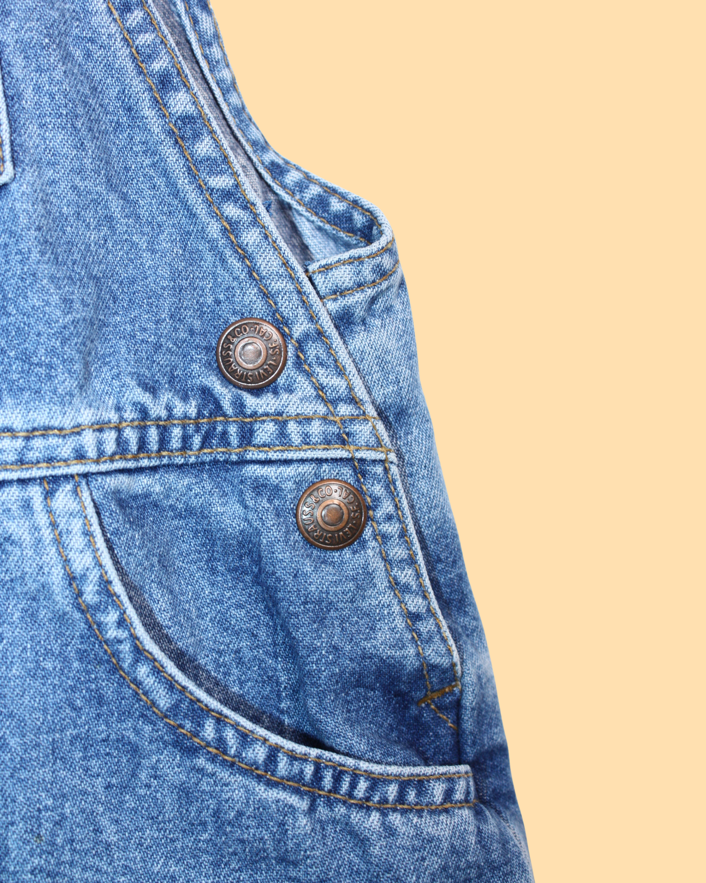 Salopette en jean vintage 90s 2 ans