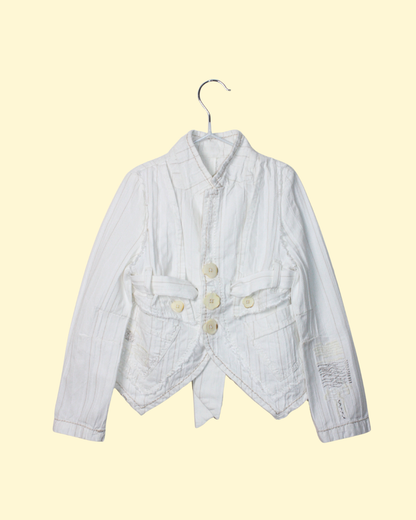 Veste destructurée blanche 4 ans