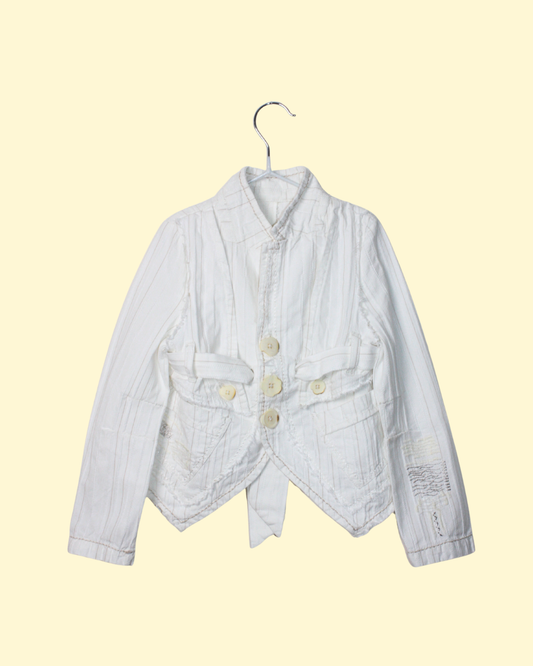 Veste destructurée blanche 4 ans