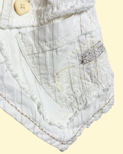 Veste destructurée blanche 4 ans