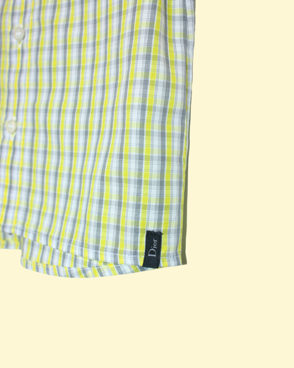 Chemise courte à carreaux 6 mois