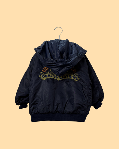 Bomber matelassé bleu marine vintage 1990s white tab 3 ans