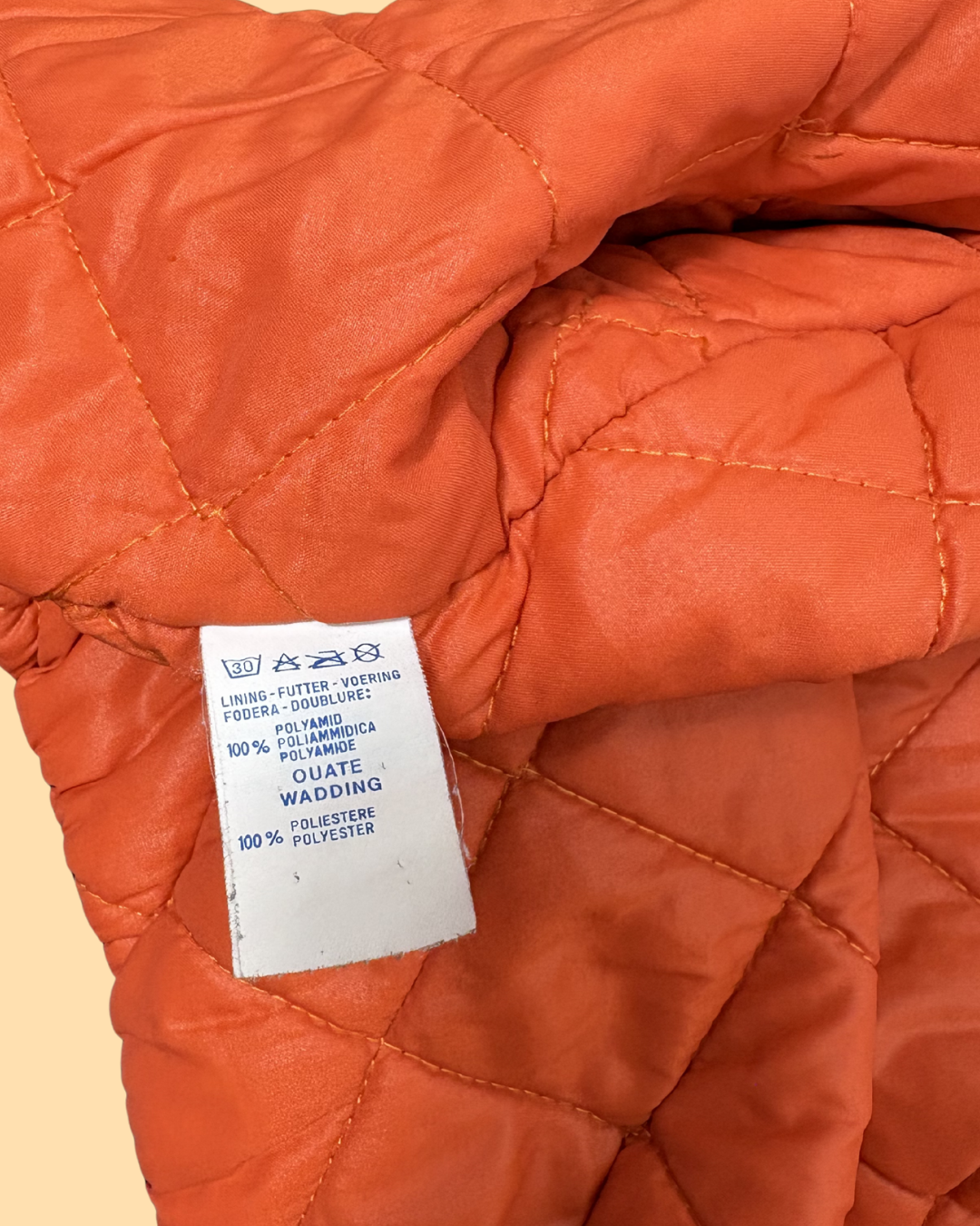 Bomber matelassé bleu marine vintage 1990s white tab 3 ans
