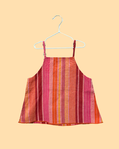Top collection Jungle à rayures orange et rose 5 ans