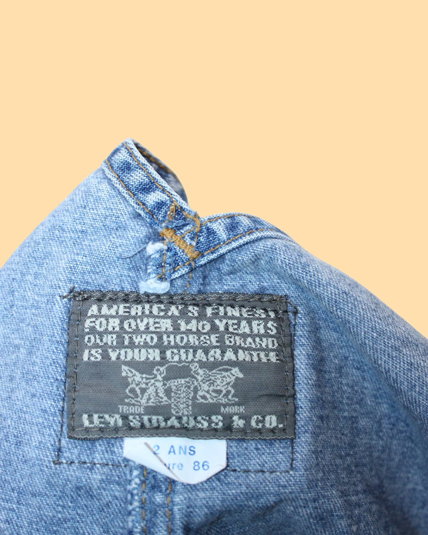 Salopette en jean vintage 90s 2 ans