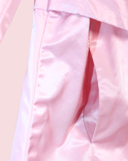 Trench rose satiné 9 mois