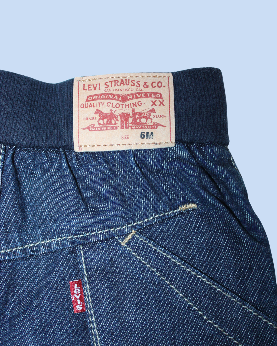 Jean brut coupe baggy 6 mois