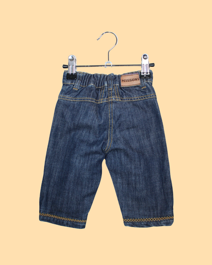 Jeans à coutures contrastantes 6 mois mixte