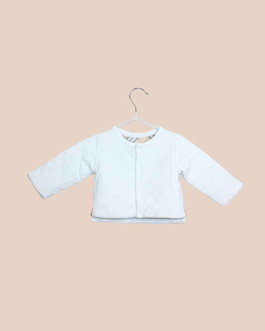 Veste matelassée blanche 3 mois