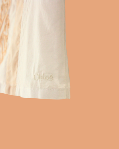 Blouse en coton brodée 6 mois