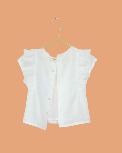 Blouse en coton brodée 6 mois