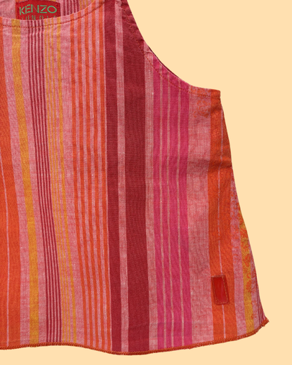 Top collection Jungle à rayures orange et rose 5 ans