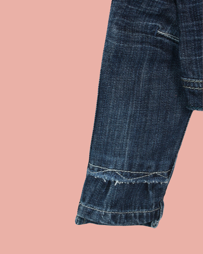 Veste en jean vintage 2000s brodée 6 ans
