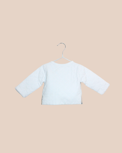 Veste matelassée blanche 3 mois