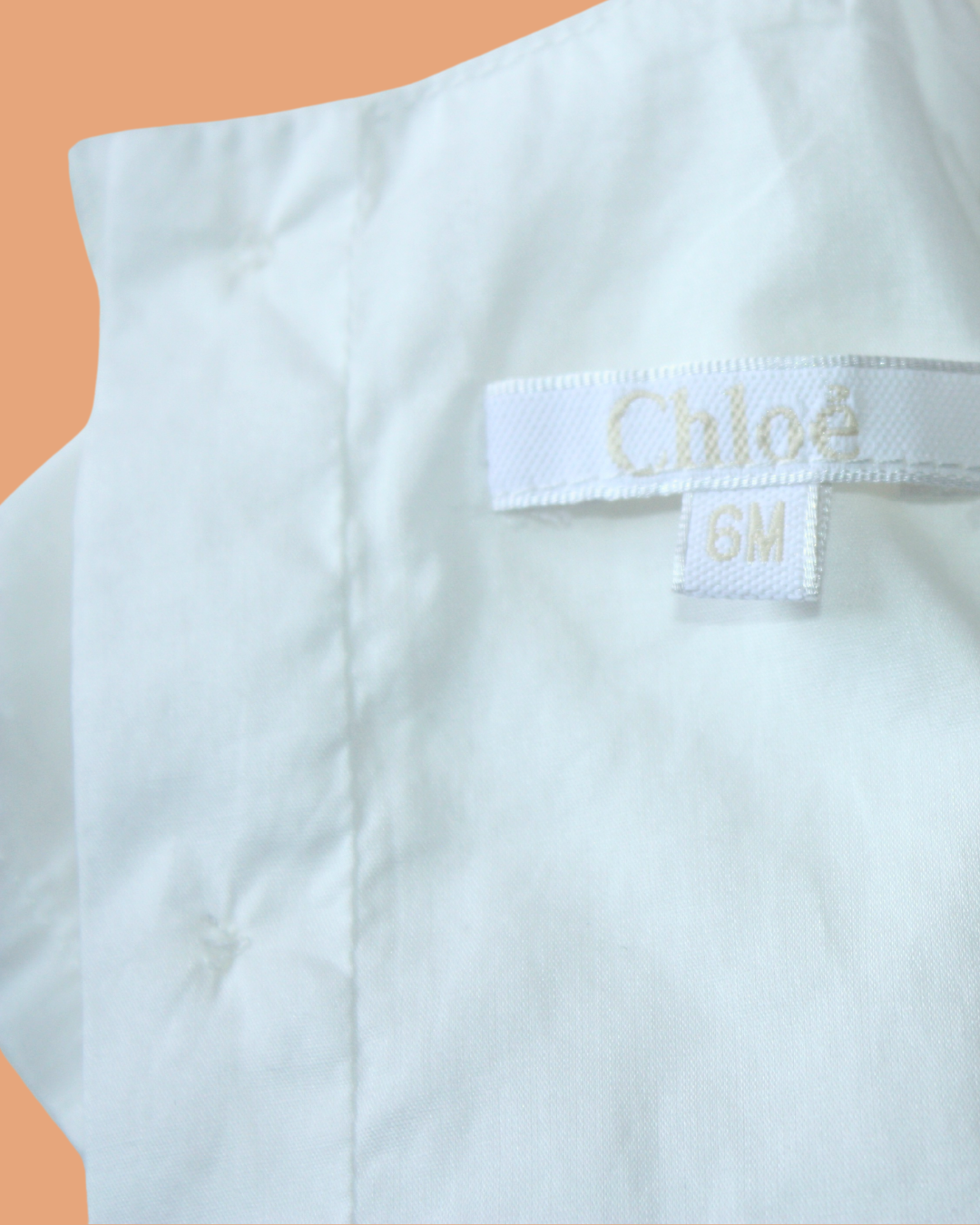 Blouse en coton brodée 6 mois