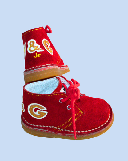 Desert boots rouges pointure 20