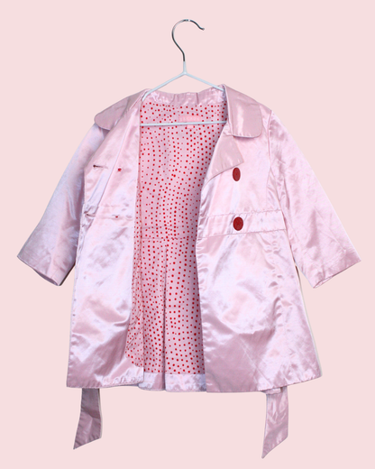 Trench rose satiné 9 mois