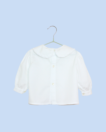 Chemisier vintage blanc 6 mois